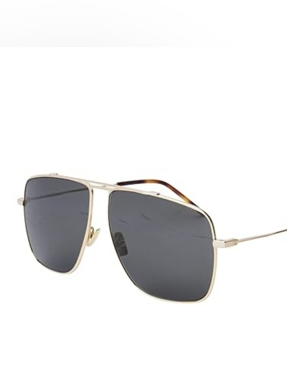 NWT Saint Laurent Gold Metal Aviator Sunglasses YSL Glasses Designer SL298